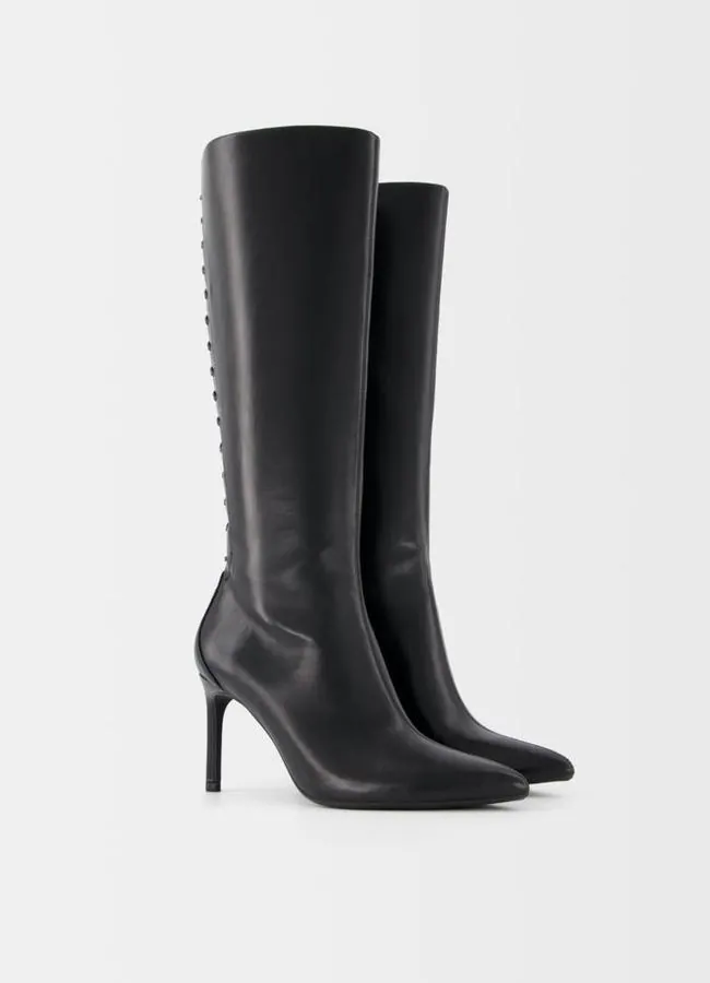 Bottines à talon Ino avec détail en dentelle