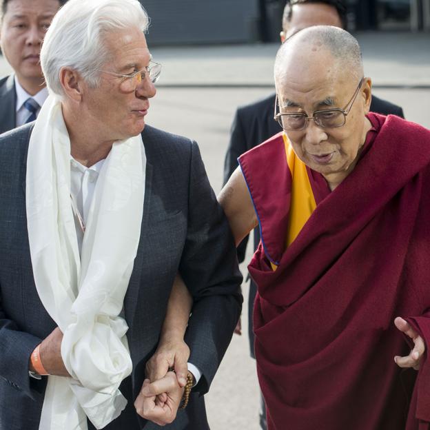 Richard Gere avec Dalaï Lama. 