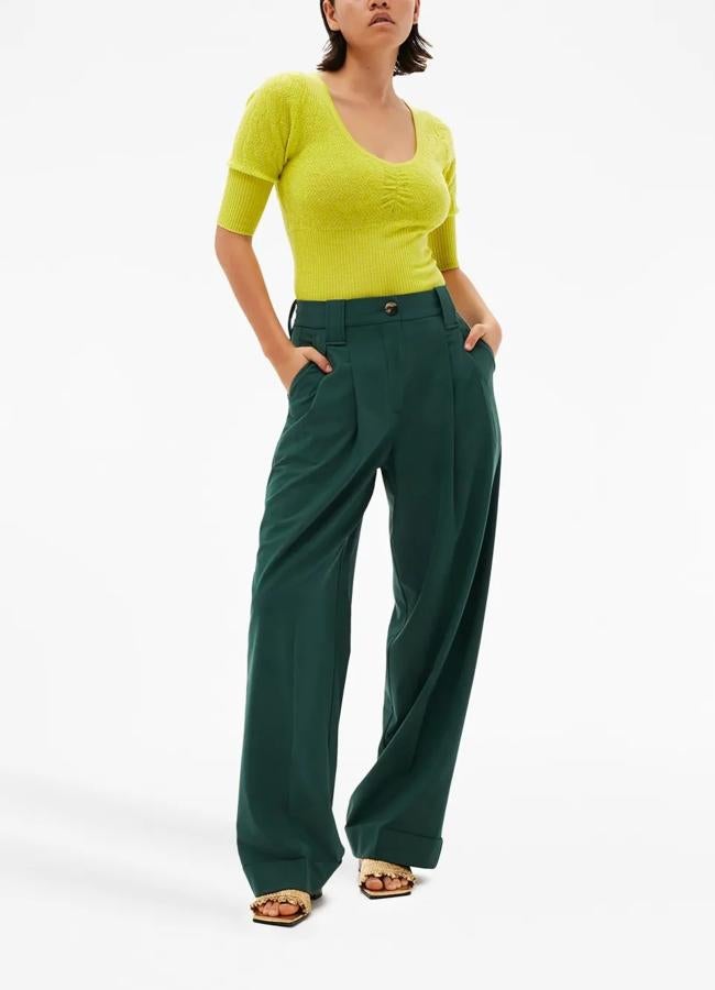 Pantalon avec Tweezers Ganni, 136 euros.