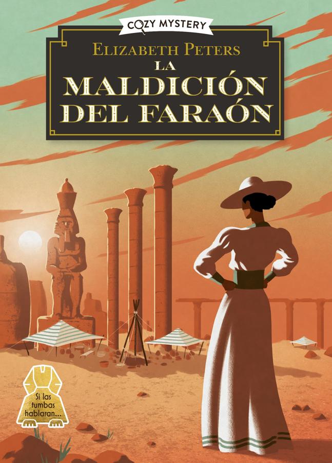 Couverture de la malédiction Pharaon, le nouveau mystère confortable d'Elizabeth Peters. / Soul éditorial.