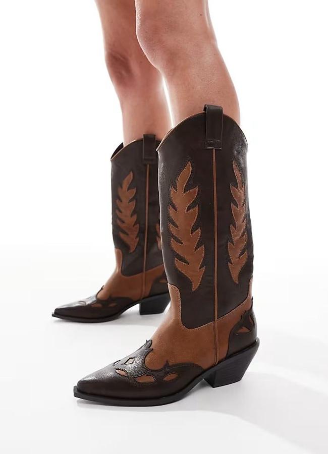 Bottes de cowboy bicolor