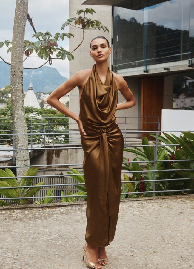 Robe zara halter.