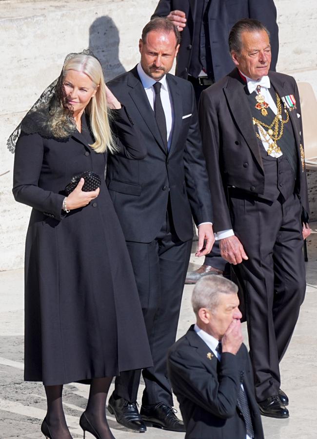 Norvège Mette-Marit aux funérailles du pape François 1 (GTRES)