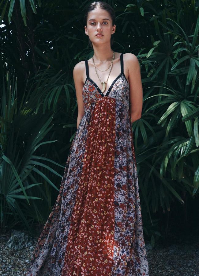 Robe longue imprimé Boho Chic