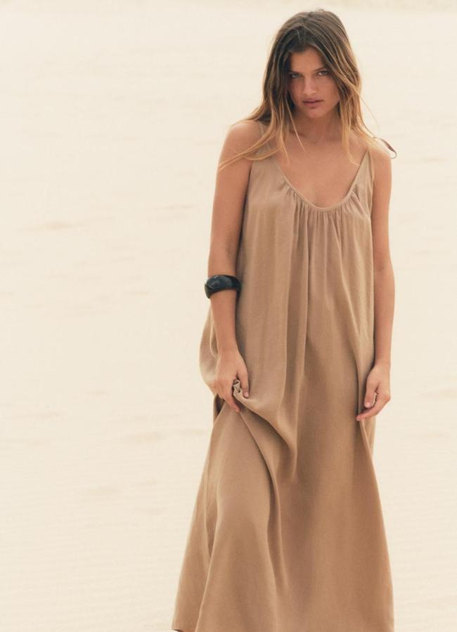 Robe longue rustique