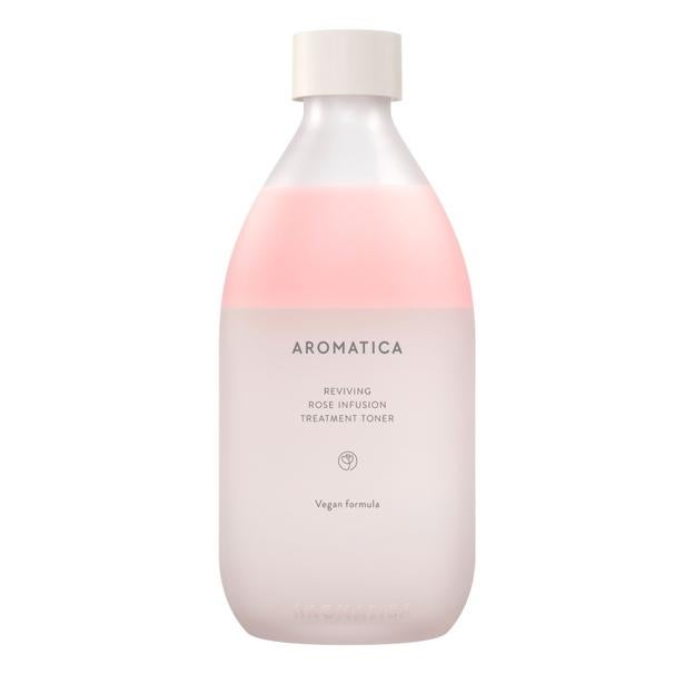 Toner de traitement de perfusion de rose de l'aromatica.