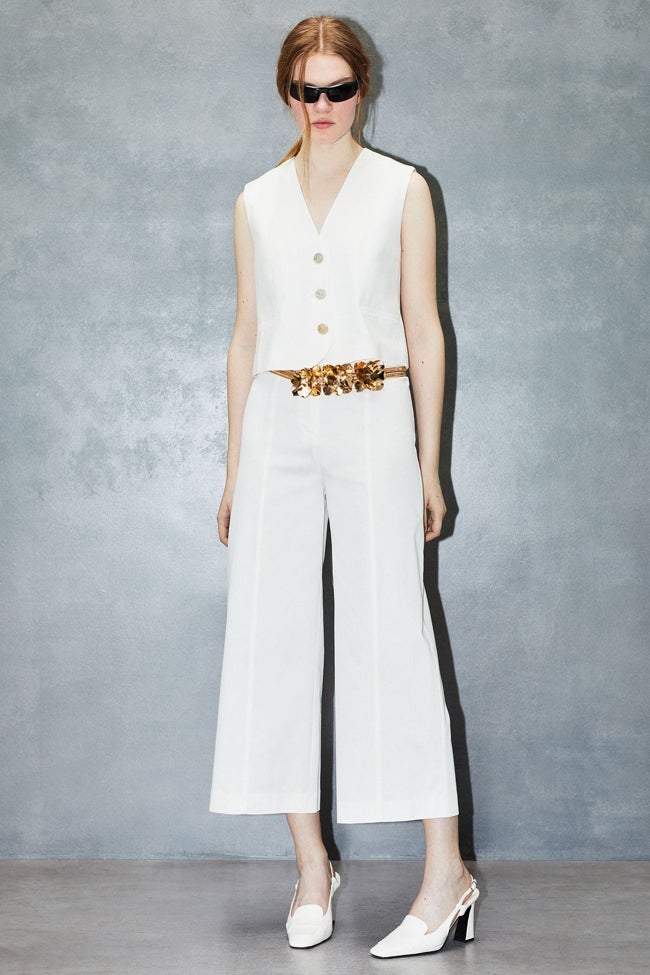 Pantalon de robe Sfera blanc.