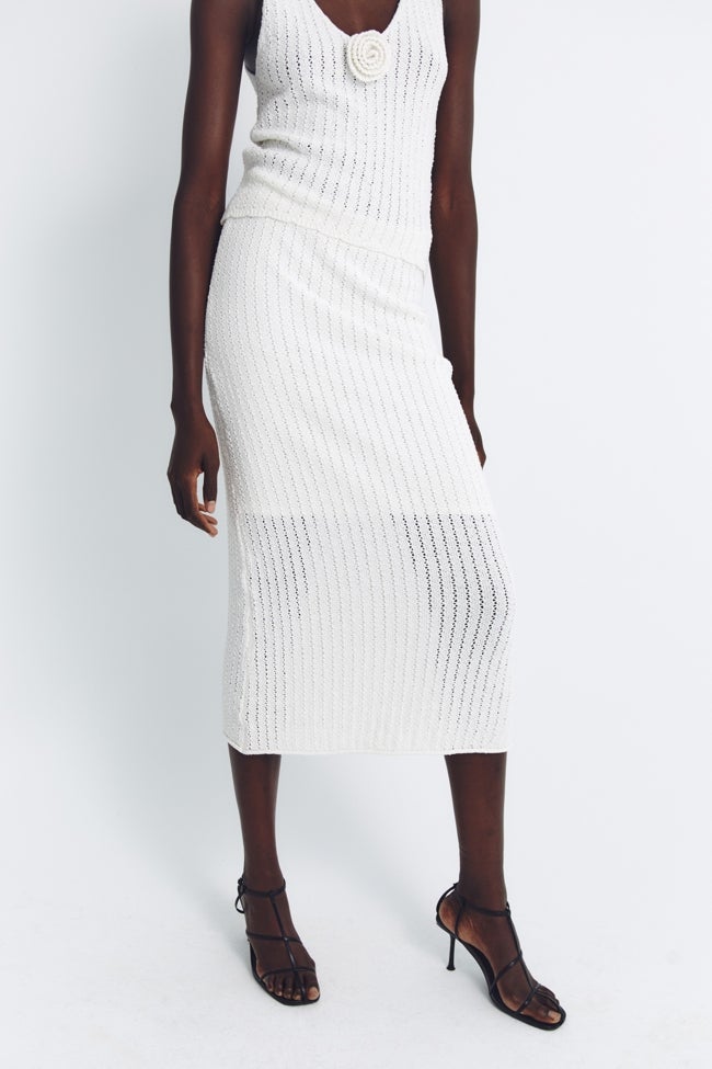 Jupe midi Blanca Sfera.