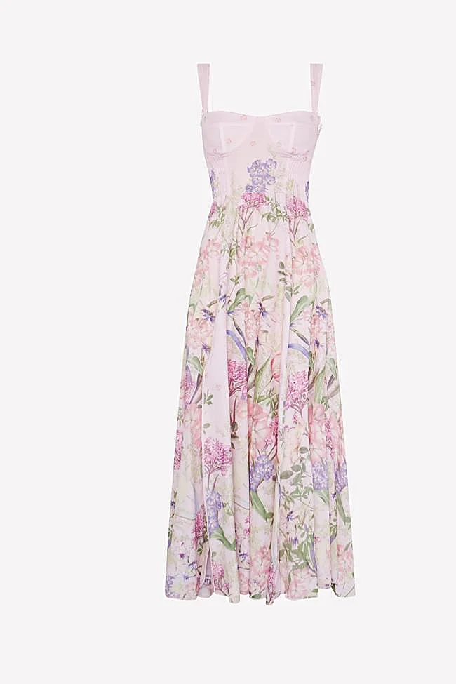 Robe à imprimé fleuri Charo Ruiz.