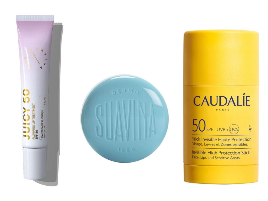 Crèmes solaires avec protection des lèvres