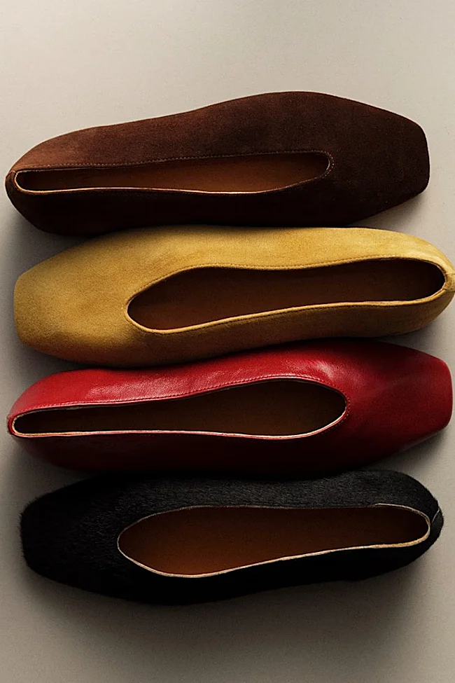 Ballerines Sézane en cuir (170 euros)