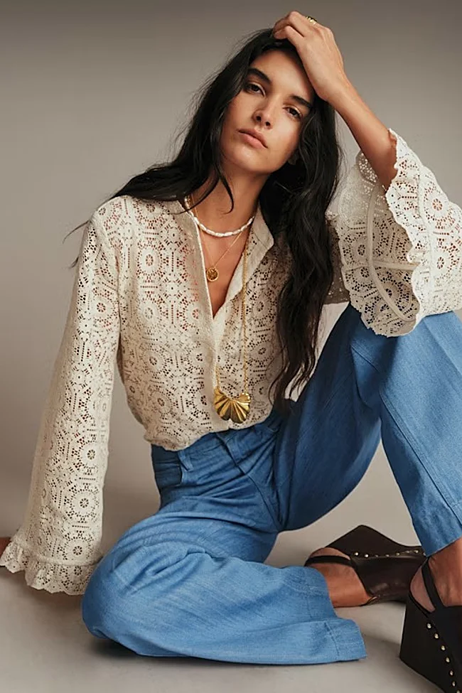 Chemise blanche Sézane (125 euros)