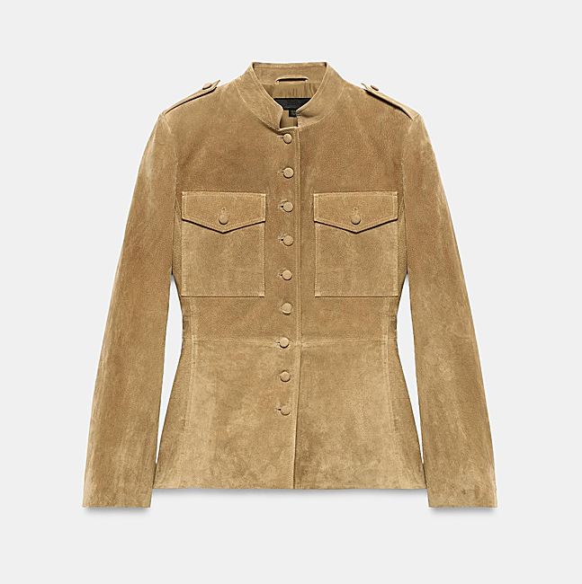 La veste Zara coûte 129 euros.