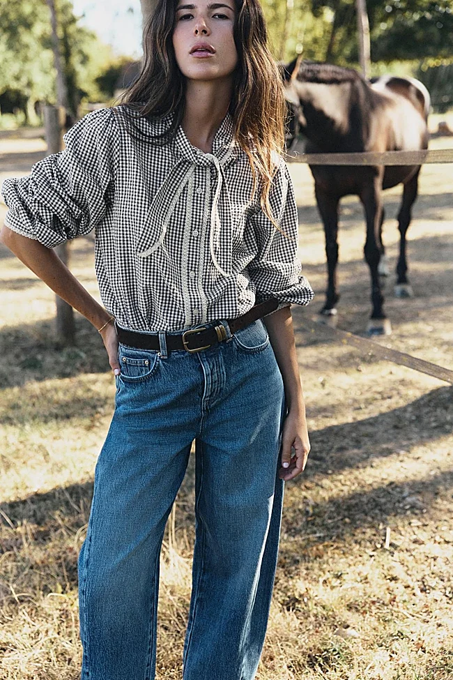 Chemise à carreaux Zara (25,99 euros)