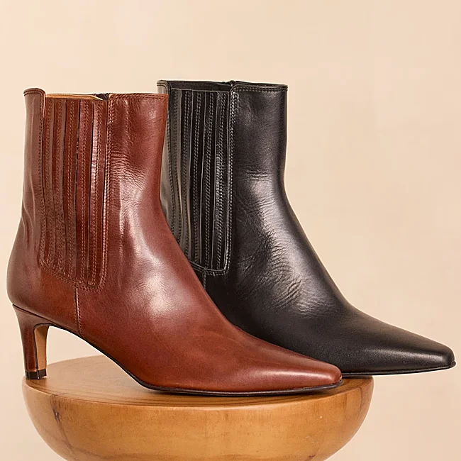 Bottines en cuir Maison123 (189 euros)