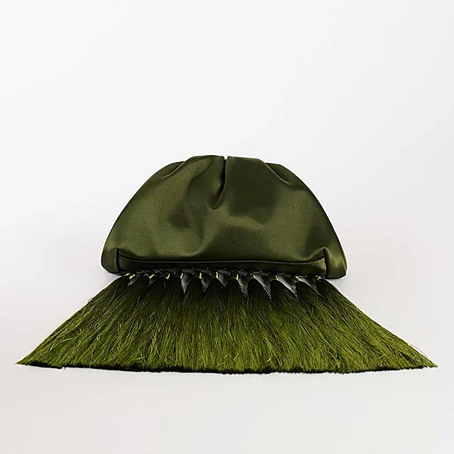 Sac vert à franges de Topshop, 49,99 euros.